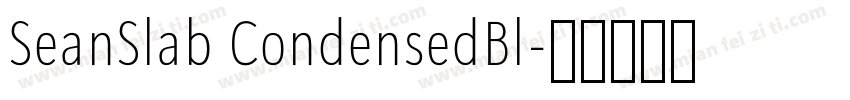 SeanSlab CondensedBl字体转换